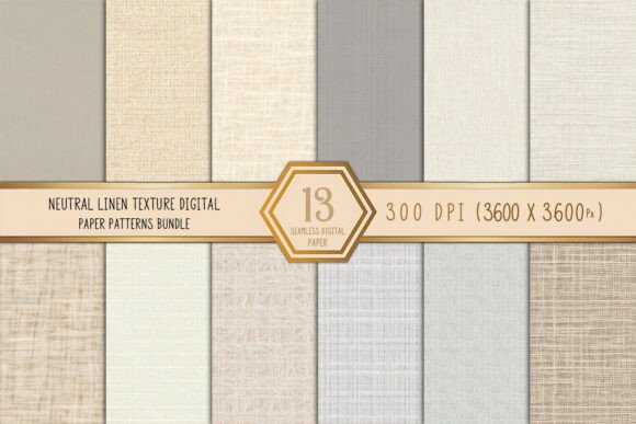 Download Neutral Linen Texture Digital Paper Bund - Digital Collection