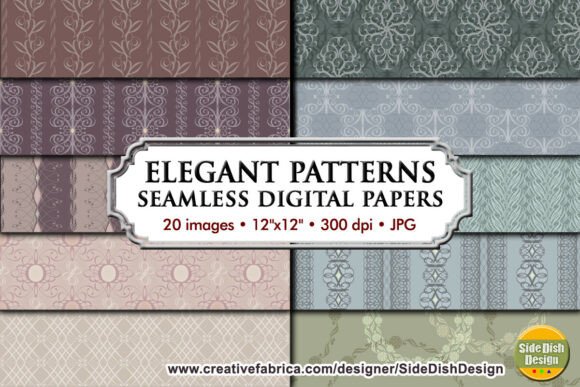 Download Elegant Patterns Digital Papers - Digital Collection