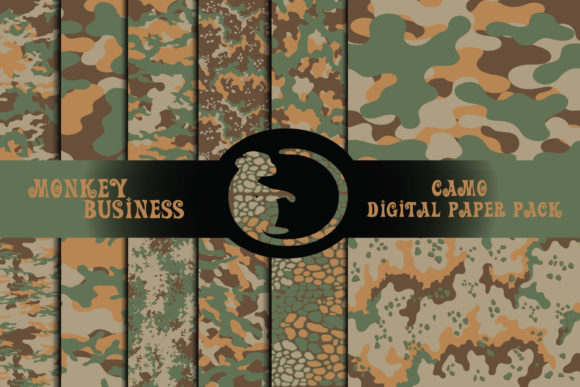 Download Army Camo Digital Paper Pack - Digital Collection