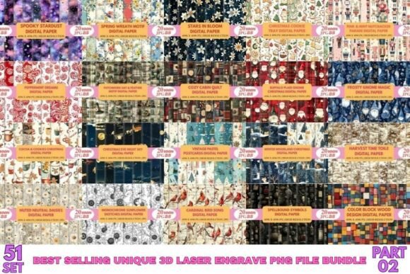 Download Beautiful Digital Paper Mega Bundle - Digital Collection
