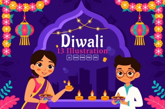 Download 13 Diwali Festival of Light Illustration - Premium Resources