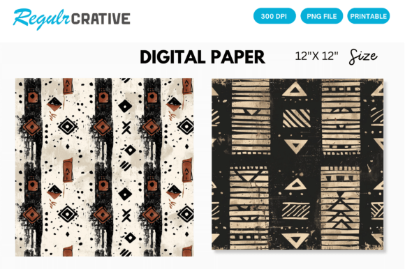 Download Digital Paper Pack African Mud Cloth - Digital Collection