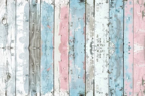 Download Vintage Wooden Planks in Pastel Colors - Premium Resources