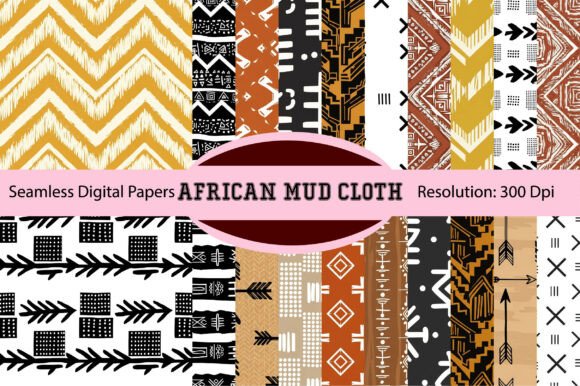 Download AFRICAN MUD CLOTH, Abstract Digital Pape - Digital Collection