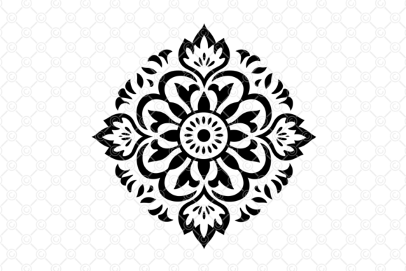 Download Indian Rangoli SVG, Decorative Art, 061 - Rangoli Collection