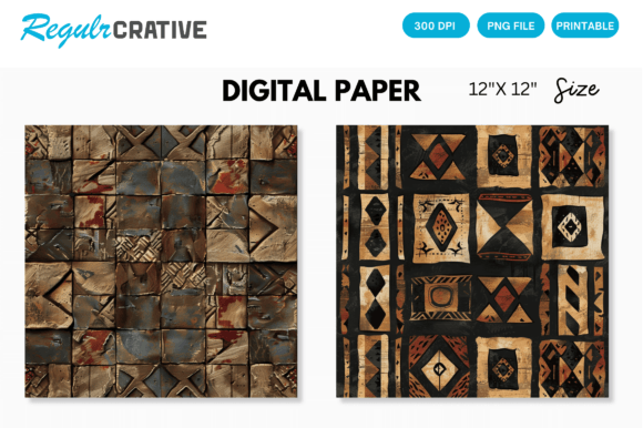 Download Digital Paper Pack African Mud Cloth - Digital Collection