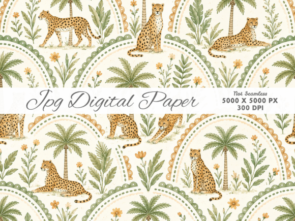 Download Safari Leopard Arch Pattern Digital Pape - Digital Collection