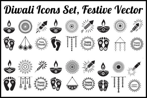Download Diwali Festival Icons Set - Premium Resources